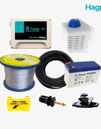 Kit Energizador Cerco Electrico Hagroy 3.000 MTS – Modelo I12