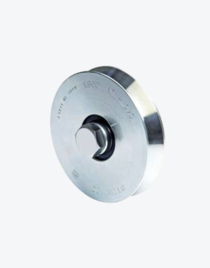 Rueda Comunello para Canal en V 100 mm – 1 Rodamiento – Capacidad 220 kg