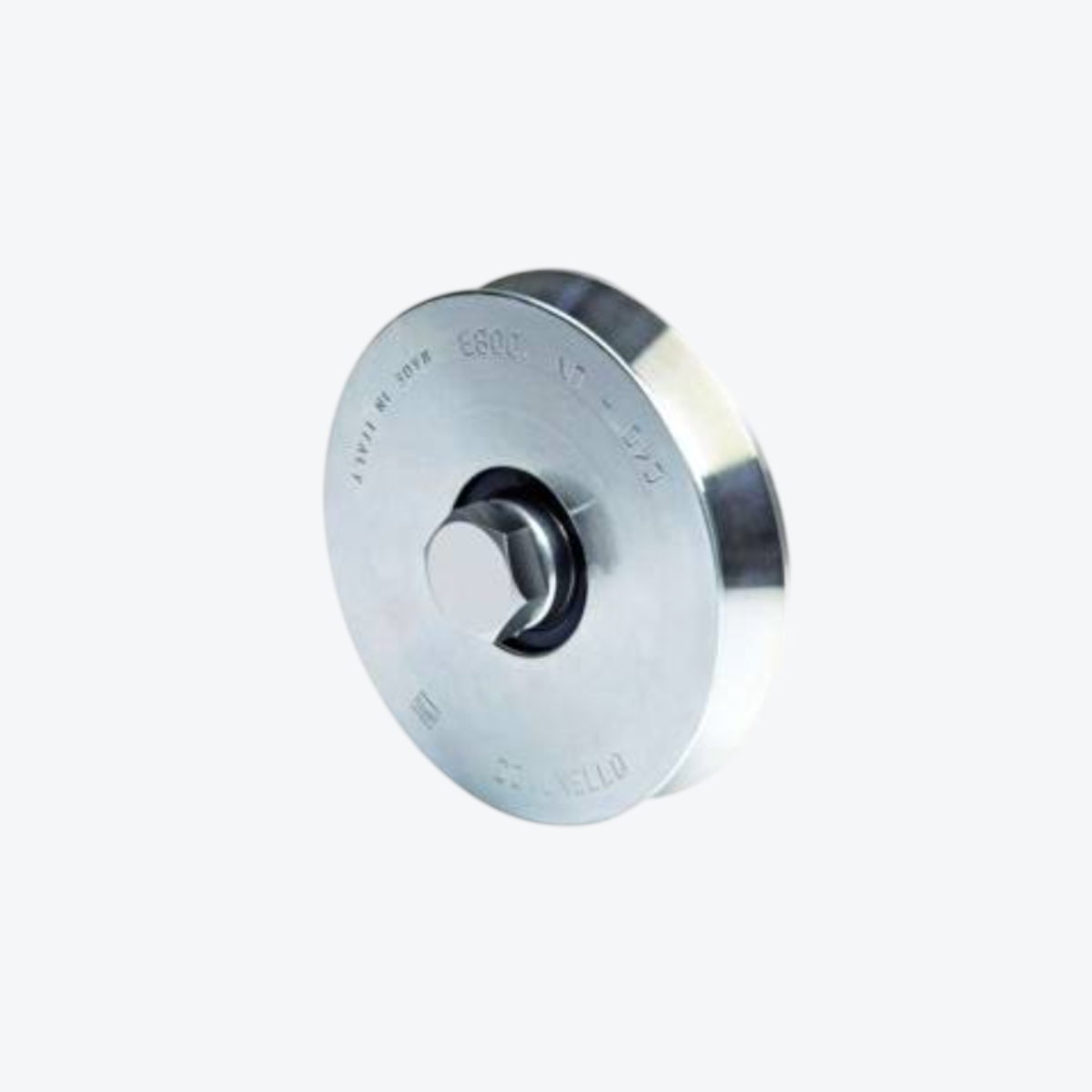 Rueda Comunello para Canal en V 100 mm – 1 Rodamiento – Capacidad 220 kg